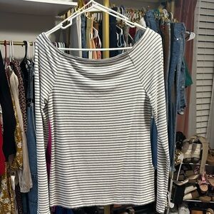 Lucky brand boat neck blouse large. Fits like a medium